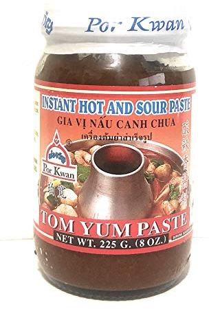Por Kwan Tom Yum Paste 225g – Thai Hot & Sour Soup Base Concentrate