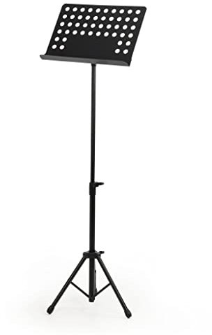 Lawrence LMS07 Notenständer, höhen- und neigungsverstellbar, Schwarz