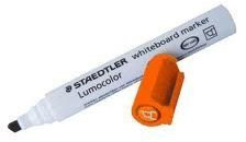 Staedtler Lumocolor 351 Whiteboard-Marker Rundspitze und Keilspitze, verscheidene Farben zur Auswahl (Keilspitze orange, 6)