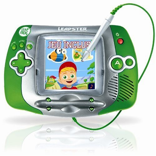 LeapFrog Spielekonsole Leapster Grün + Adibou Spiel