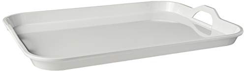 Hutzler melamina bandeja para servir, color blanco, 50,8 cm