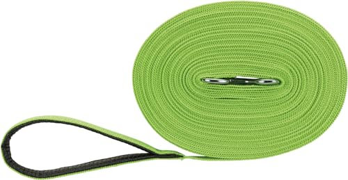 TRIXIE Schleppleine M–L, 15 m 20 mm in apfel - Lange Hundeleine für Training und Outdoor - für mittelgroße bis große Hunde - 19924