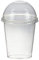 1-PACK Smoothiesbecher Dessertbecher + Domdeckel 300 ml Ø95mm, PET, glasklar, 50 Stück