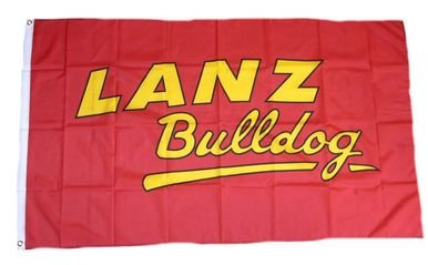 Flagge Fahne Lanz Bulldog Schrift 90 x 150 cm FLAGGENMAE®