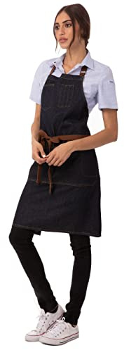Chef Works Unisex Memphis Bib Apron Latzschürze, Indigoblau, Einheitsgröße