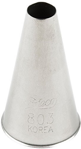 Ateco # 803 - Plain Pastry Tip .31'' Opening Diameter- Stainless Steel