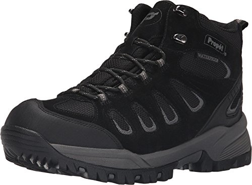 Propét Mens Ridge Walker Hiking Boot, Black, 8 XX-Wide US