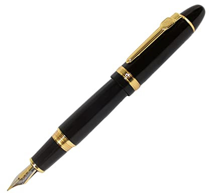 Zohot Jinhao 159 Füllfederhalter mit schwarzer Lackfüllung (Gold)