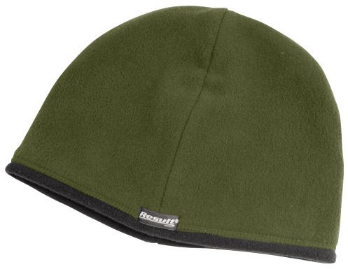 Result Unisex Winter Microfleece-Mütze/Wendemütze/Fleece-Mütze (M) (Olivgrün/Schwarz)