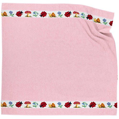 Feiler paulix00200501 Kinderbadetuch Pauli Größe 100 x 100 cm, rosa