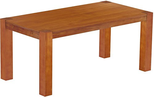Esstisch Rio Kanto 180x90 cm Kirschbaum Pinie Massivholz Größe und Farbe wählbar Esszimmertisch Küchentisch Holztisch Echtholz vorgerichtet für Ansteckplatten Tisch ausziehbar Brasilmöbel