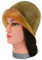 Strähnenhaube Latex Braun mit Rand