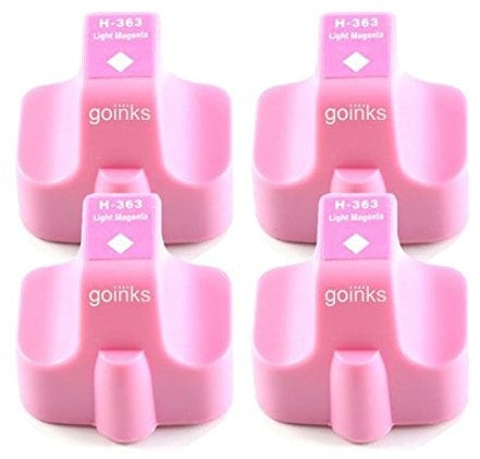 Go Inks 4 Light Magenta Compatible Printer Ink Cartridges to replace HP 363LM (XL) Compatible/non-OEM for HP Photosmart Printers