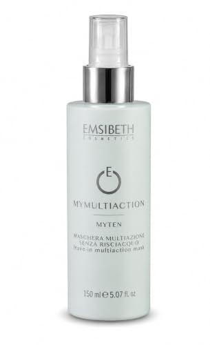 EMSIBETH MYTEN Maschera Spray Senza Risciacquo 150 ml – Trattamento Leave-In Multiazione 10 Benefici per Capelli Idratati e Disciplinati – Districante Anticrespo con Filtri UV e Proteine della Seta