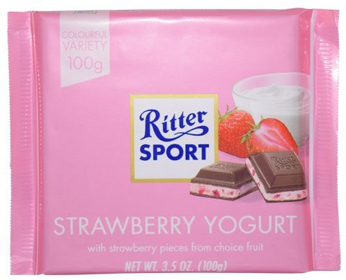 Ritter Sport Strawberry Yogurt-Pack of 3 by Ritter Sport