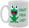 Coralgraph Inc MG715 Crazy Frog Lady Novelty Gift Printed Tea Coffee Ceramic Mug