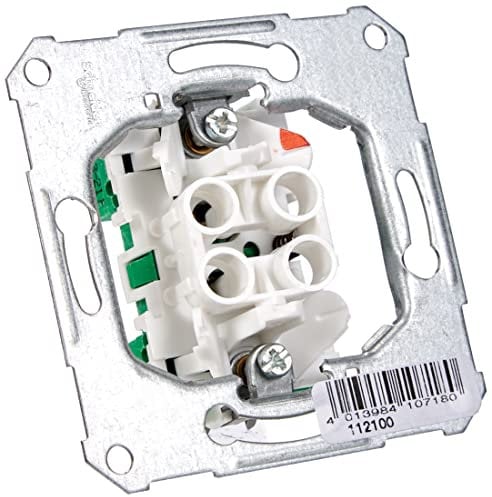 Schneider Electric 112100 ELSO 10A, Reinweiss, 1x UP-Taster