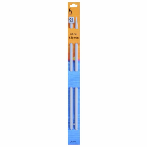Pony Single Ended Classic Knitting Pins, Multi-Colour, 6.5mm