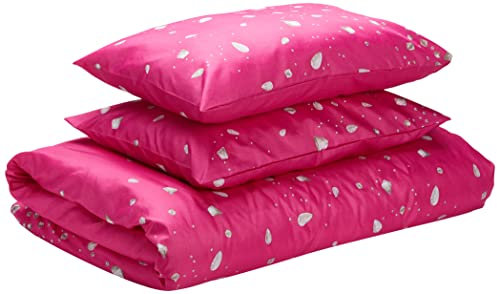 Dreamscene – Gorgeous Glitz Diamond Sparkle Set Copripiumino, Rosa, Matrimoniale, 200 x 200 cm
