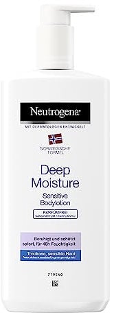 Neutrogena Norwegian Formula Body Lotion Deep Moisture Sensitive Fragrance Free für empfindliche trockene Haut 400ml