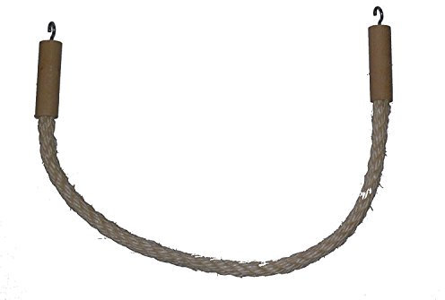 pipano Sitzseil 20-250 cm Sisal 12 mm für Vogelkäfig, Kletterseil, Wellensittich, Nymphensittich, PSH2212 (120 cm lang)
