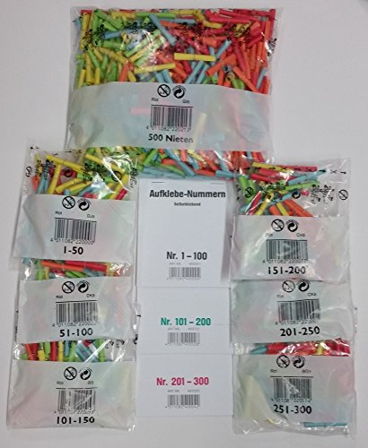 Reymann-Versand Tombola-Komplett-Set, bunt, 300 Gewinne+Aufkleber, 500 Nieten