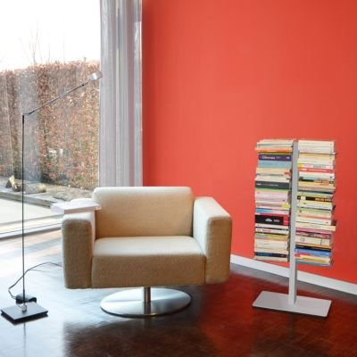 Radius 716 C - booksbaum Double Stand klein Silber, 3tlg. Best.aus: Halterung + Fuß + Einlegeböden