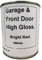 1 x 500ml Bright Red High Gloss Front & Garage Door Paint