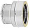 UTILFER Raccordo Da Mono A Doppia Parete Inox - Tubo Canna Fumaria - 180-230