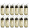 Libbey 228 Champagnerflöten ohne Stiel, 240 ml, elegante geriffelte Glaswaren, klare Champagnergläser