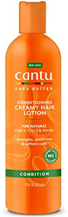 CANTU Natural Conditioning Creamy Hair Lotion, Shea Butter, 355 ml (packaging may vary)
