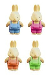 Rabbit - Shaped 3D Buildable Novelty Rubber/Eraser (one supplied)
