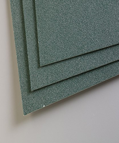 Clairefontaine 96168C Packung (mit 5 Zeichenbögen Pastelmat, 50 x 70 cm, 360 g, ideal für Trockentechniken und Pastell) dunkelgrün
