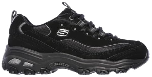 Skechers Damen Sneaker D´Lites BIGGEST FAN, Schwarz (Schwarz), 38 EU