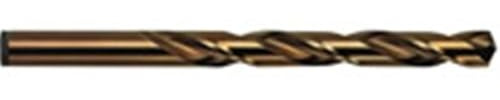 Irwin Tools 3016019 Single Cobalt Alloy Steel High-Speed Steel Drill Bit, 19/64 x 4-3/8