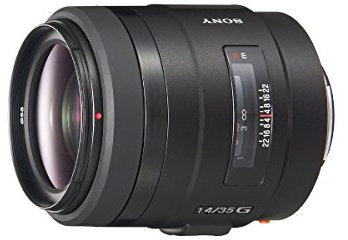 Sony SAL-35F14G Obiettivo a Focale Fissa 35 mm F1.4, Serie G, Reflex Full-Frame, Attacco A, SAL35F14G