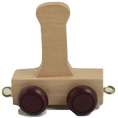Fun World Toys Childrens Personalised Wooden Alphabet Letter Train A-Z Name Set All Letters Available (LETTER I)