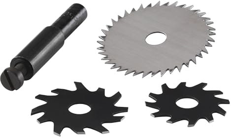 wolfcraft Juego universal de fresas WS de 4 piezas I 3253000 I Fresas WS de acero para herramientas para fresar sobre madera blanda y dura.