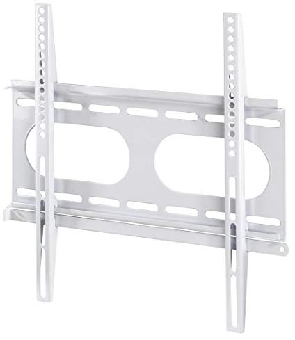 Hama TV-Wandhalterung (für Fernseher von 32 bis 56 Zoll (81 cm bis 142 cm Bildschirmdiagonale), inkl. Fischer Dübel, VESA bis 400 x 400, Wandabstand nur 2,5 cm, max. 50 kg) weiß