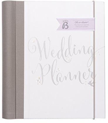 Busy B 4443 Bride to B Script Wedding Planner - perfect engagement gift with checklists, pockets and an undated planning countdown.