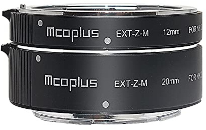 Mcoplus® EXT-Z-M Auto Makro-Zwischenringe Makro AF Extension Tube Fokusring Set Adapter für Nikon Z Mount-Objektiv Kamera z5 z50 z6 z7 z62 z72 z6ii z7ii(12mm+20mm)