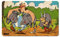 Logoshirt® Asterix I Obelix I Wildschweinjagd I Frühstücksbrettchen I Schneidebrett I 23x14cm I spülmaschinenfest & hitzebeständig I Lizenziertes Originaldesign