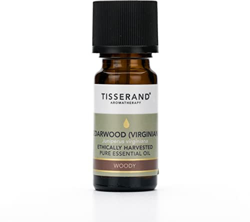 Tisserand Aromatherapy Cedarwood Virginian - Ethically Harvested Essential Oil - Massage, Aromatherapy, Skin, Diffuser - 100% Pure - 9ml