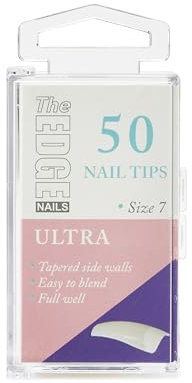 THE EDGE Ultra Nail Tips Size 7 (50 pack) - Strong Nail Tips