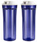 iSpring HC12X2 1/4'' Alloggiamento del Filtro dell'acqua Trasparente per Sistema di Osmosi Inversa, Filtri da 2,5 Pollici x 10 Pollici, Confezione da 2