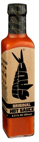 Hank Sauce Original Hot Sauce - Mild, Versatile Garlic & Basil Cayenne Pepper Sauce - Gluten Free - 8.5 Fl Oz (Pack of 1)