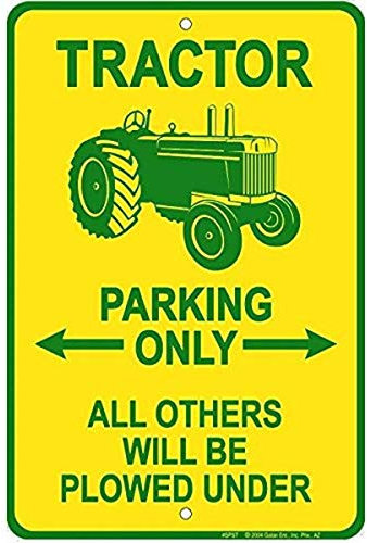 Schilder 4 Fun Traktor, Kleiner Parken Schild