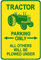 Schilder 4 Fun Traktor, Kleiner Parken Schild