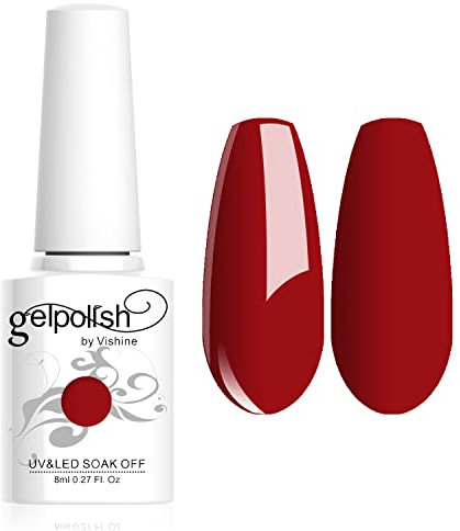 Vishine 8ml Gelpolish UV LED Soak Off Varnish Color Gel Nail Polish Manicure Salon IndianRed #1412