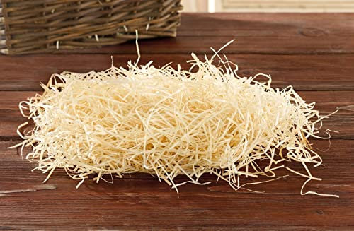 10kg Holzwolle “Natur zum Basteln, hell, Dekomaterial, Polstermaterial, Füllmaterial